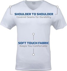 6 Pack Gildan Men’s Crew T-shirts, Multipack, Style G1100, White
