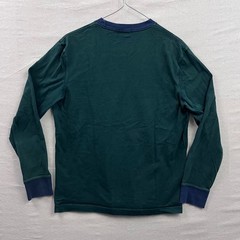 J.Crew Oarsman Re-Imagined Mens Medium Forest Green Contrast Long Sleeve T-Shirt