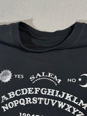 Salem Massachusetts Ouija Board Vtg Long Sleeve Black T Shirt Sweatshirt 2XL