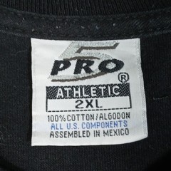 Pro Athletic Y2K T-Shirt Mens 2XL Black Graphic Cotton MLB Oakland A’s
