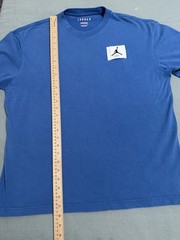 Jordan Flight Essentials Oversized Fit Men’s Blue Cotton Crew Neck T-Shirt S