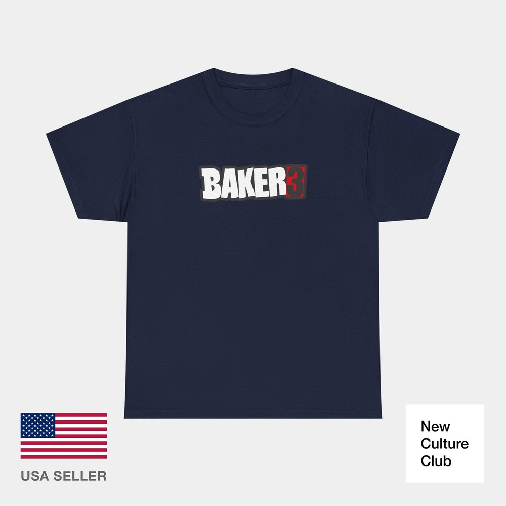 baker 3 three skateboards Vintage Logo video Classic Skate TShirt Print