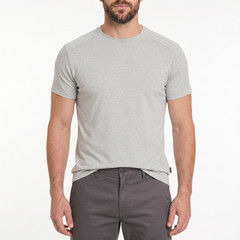 Kenneth Cole Men’s Slim Fit Crewneck Tee T-Shirt 4-Way Stretch Heathered S-XXL