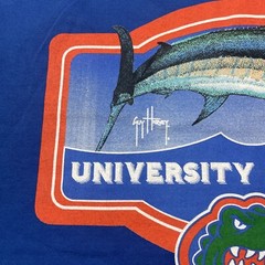 Guy Harvey X University of Florida Blue T-shirt Size M Black Marlin 2016 EUC S/S