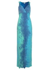 Women’s Sleeveless Maxi Dress – Smocked Waist, Decorative Straps, Unique Prin…