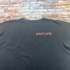 Salt Life Shirt Adult M Black Pocket Fishing Beach Casual Outdoor Tee Mens