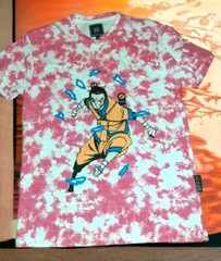 Chrome Edge Pink Tye dye Anime Manga Ninja Graphic T shirt Mens Large