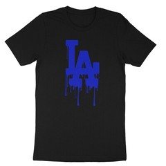 LA Drip, California, Los Angeles Red, Blue, Graphic Design Hip Hop Men’s T-Shirt