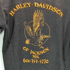 Vintage 3D Emblem Harley Davidson Motorcycles The Way We Are T-Shirt L 1987 80s