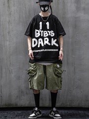 Niepce Men’s Dark Reflection Spray Paint Tee Streetwear Graphic Shirt