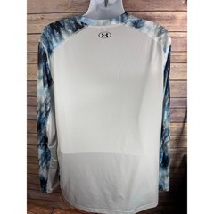 Under Armour Iso Chill Long Sleeve Shirt Mens Size 2XL Blue Black Athletic