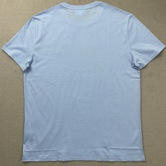 Lacoste T-Shirt Regular Fit Men’s L Solid Light Blue Cotton Logo Crew Neck NWT