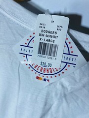 Majestic Los Angeles Dodgers Majestic Push Through T-Shirt White XL