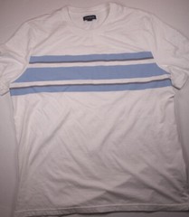 CLUB ROOM Men’s White 3 Stripe Soft Material T-Shirt NEW XL