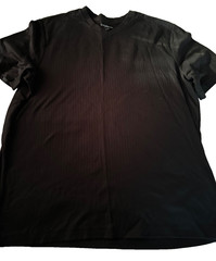 Croft & Barrow Easy Care Men’s Size XL V-Neck Dress T-Shirt Black Short-Sleeve