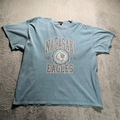 New Look T-Shirt Men Large Blue Short Sleeve Nagasaki Eagles