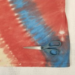 Pink Dolphin Men’s Red Tie Dye Front Back Graphic Short Sleeve T-Shirt Size XXL