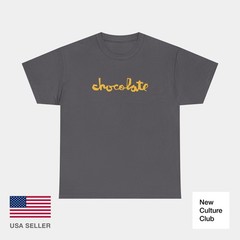 chocolate skateboards Vintage Logo Yellow Chunk Classic Skate T Shirt Print