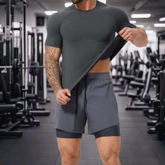 Men’s Short Sleeve Gym Muscle T-Shirt Fitness Tee Workout Slim Fitted Thin Tops