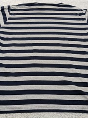 Polo Jeans Ralph Lauren Striped Long Sleeve Shirt Pullover Medium Blue Gray READ
