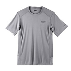 Milwaukee Gen II Men’s Work Skin Large Gray Lightweight Performance T-Shirt