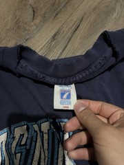 VINTAGE 90s PENN STATE university logo 7 navy distressed COLLEGIATE tshirt