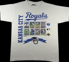1994 Kansas City Royals Upper Deck American League Graphic T-Shirt 90s MLB