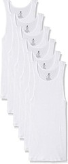 Hanes Men’s Tanks A-Shirts 6-Pack Cotton Tagless Soft Breathable Slightly Imperf