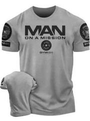 Men’s Gym T-Shirt Training Heavy Weight Lifting 3D Printed Fitness Running Top T