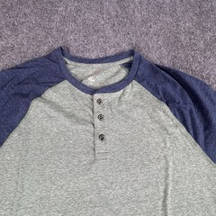 G.H. Bass & Co. Green Short Sleeve Henley Shirt Men’s XL Casual Everyday Relaxed
