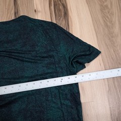 John Varvatos Collection Luxury Mens Henley Shirt L Linen Green Mineral Wash
