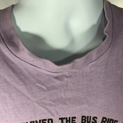 VTG I SURVIVED THE BUS RIDE TWIN RIVERS LANDING SHIRT LARGE FITS SMALLER USA