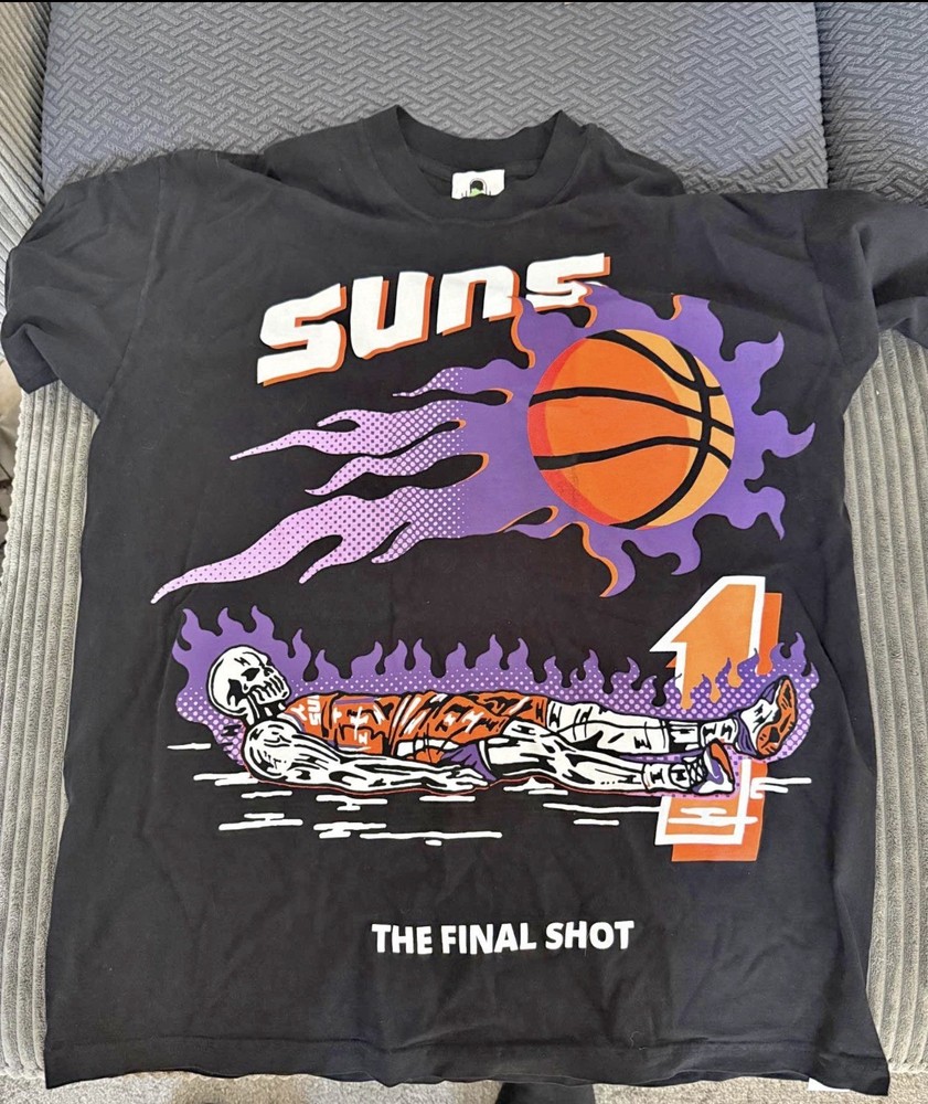 Warren Lotas Devin Booker The Final Shot Phoenix Suns Shirt Size L