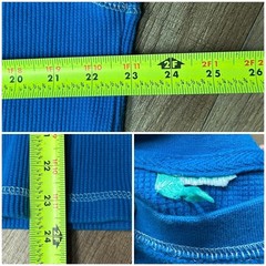 Y2K Alab Zumiez Blue Skater JNCO Style Long Sleeve Thermal Size XL