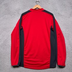 LL Bean Shirt Mens Medium Tall MT Red Gray Base Layer Outdoor Performance Hiking
