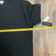 Tomorrows Laundry Men’s Large Black Modern Fit Tee T-shirt, Essential Tee