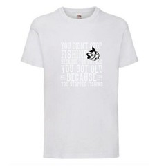 Fishing Fish Trout Old Novelty T Shirt Various Colours And Sizes