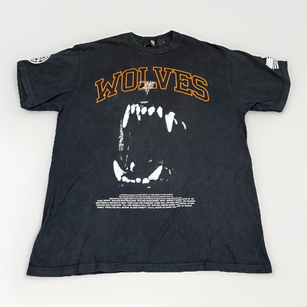 Darc Sport Wolves Bodybuilding Club T-Shirt Mens Large Limited Edition