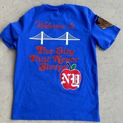 Eternity BC/AD New York NY Elements Blue T Shirt Men S Apple Patches Art Tee