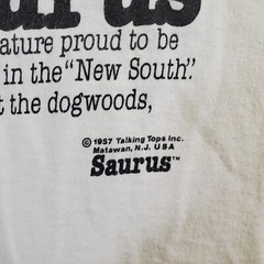 Fruit of the Loom Talking Tops Atlantasaurus VTG 1987 Large Single Stitch TShirt