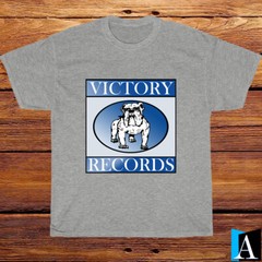 New Shirt Victory Records Artists Label Logo Black/White/Grey/Navy T-Shirt S-3XL