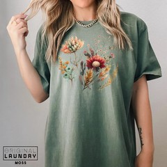 Boho Wildflower Botanical Nature Floral Comfort Tee
