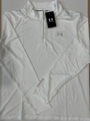 Under Armour Men’s Size 3XL White Seamless Stride Quarter Zip Running Top $75