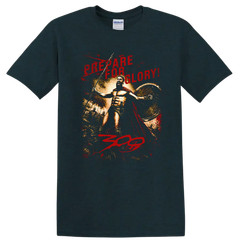 Prepare for Glory Spartan Warrior T Shirt 300 Film Inspired Tee