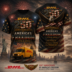 DHL 250th Anniversary America, DHL Postal Service 250th years of Freedom Shirt