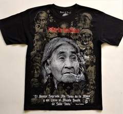 MARIA SABINA T-Shirt RARE Embroidered Logo Mexico Mexican Shaman Witch Spiritual