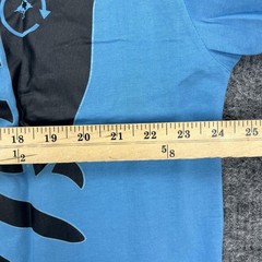 LRG Dead Serious Shirt Mens XL Blue Skeleton Lifted Research Group Kanye Glow