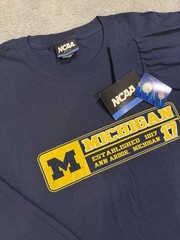 Vintage Michigan Wolverines NCAA by Ka Inc Long Sleeve Tee Sweatshirt Men’s 2XL