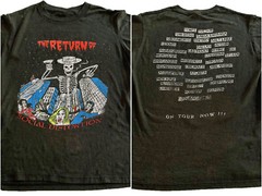 Reprint Social Distortion band 90s Retro style 2 side black T shirt NH12049