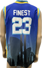 NYPD 23 Official 9/11 Memorial Basketball Jersey To Commemorate The 23 Lives Los